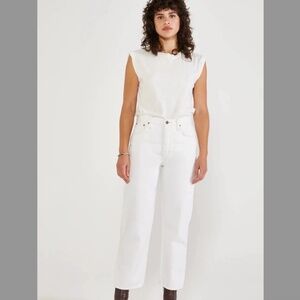 Etica Tyler straight leg white jeans size 26 New with tags